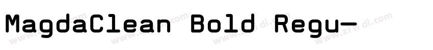 MagdaClean Bold Regu字体转换
